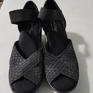 Faded Glory, Black Wedge Shoe, Size 9